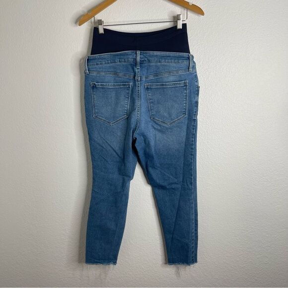 Old Navy Maternity Distressed Skinny Jeans Size 12 Short - Picture 4 of 4